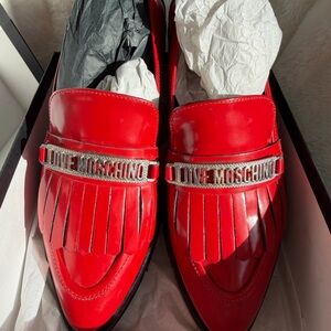 Moschino Bold Red Women's Loafers